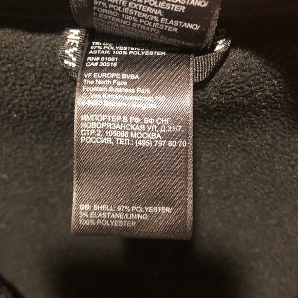 North Face Apex Women's Black soft shell jacket windproof fleece-lined Medium - Picture 7 of 8